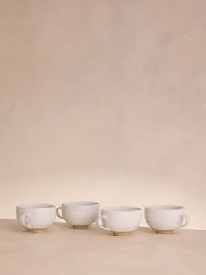 Morley Mug - White - Set of Four - Listing Image