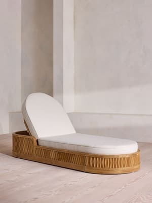 Orion Outdoor Chaise Lounger - Off White - Listing Image