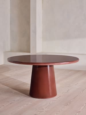 Reti Outdoor Dining Table - Large - Maroon - Hover Image