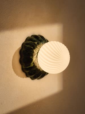Floria Wall Light - Guatemala Marble - Green - IP44 - UK - Hover Image