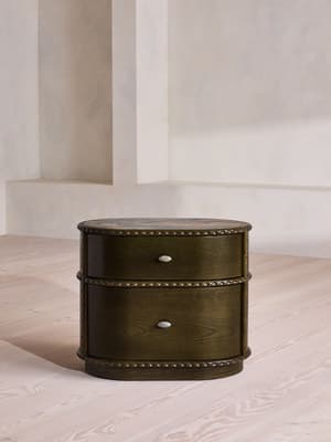 Pietro Bedside Table - Large - Brazilian Quartzite - Hover Image