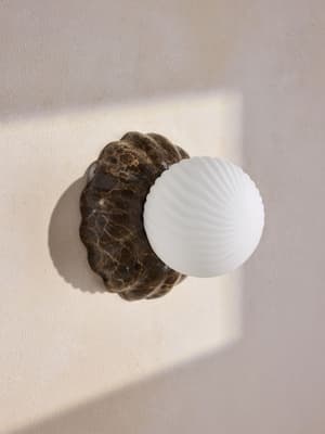Floria Wall Light - Dark Emperador Marble - IP44 - US - Hover Image