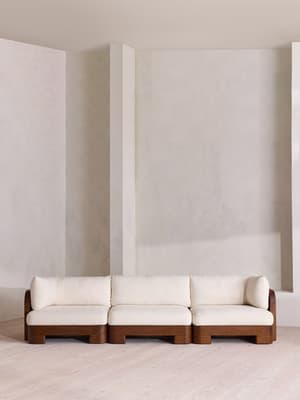 Odell Outdoor Four Seater Sofa - Off White - UK - Hover Image