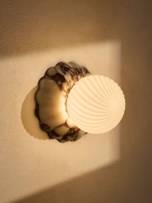 Floria Wall Light - Calacatta Viola Marble - IP44 - UK - Hover Image