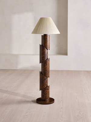 Franco Floor Lamp - Abstract Burl - UK - Hover Image