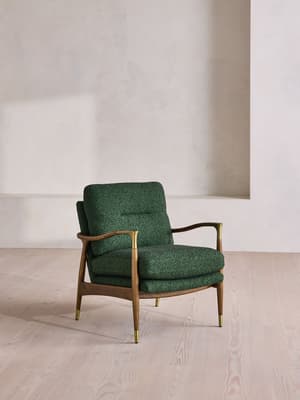 Theodore Armchair - Boucle Jacquard - Marine  - US - Listing Image