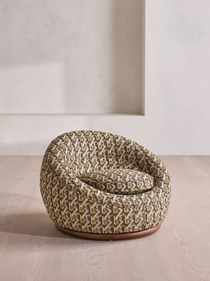 Abel Armchair - Fulton Jacquard - Sage - US - Hover Image