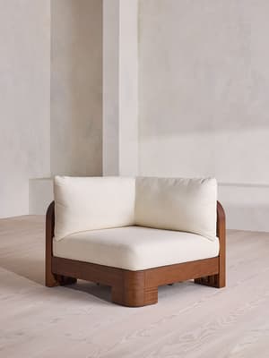 Odell Outdoor Sofa - Corner Module - Off White - US - Listing Image