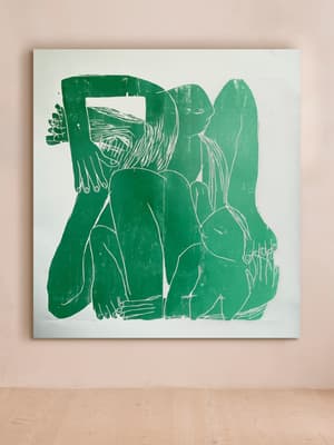 'Human Shapes in Wheelspin' by Barbara Kuebel - Listing Image
