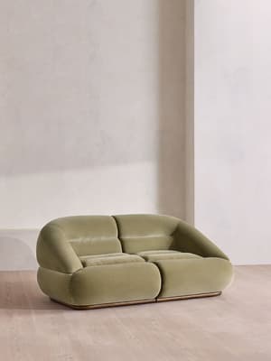 Edison Modular Sofa - Three Seater - Velvet - Lichen US - Hover Image