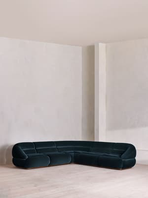 Edison Modular Sofa - Corner Sofa - Velvet - Royal Blue US - Listing Image