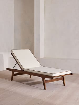 Noah Outdoor Chaise Lounger - Off White - Listing Image