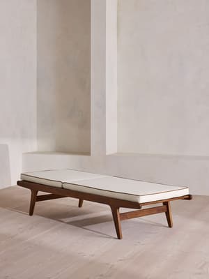 Noah Outdoor Chaise Lounger - Off White - Hover Image