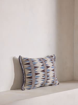 Irving Oblong Cushion - Sky - Hover Image