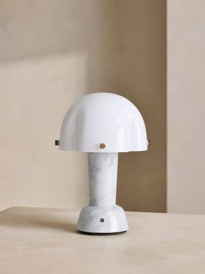 Rio Portable Lamp - Carrara Marble - Listing Image