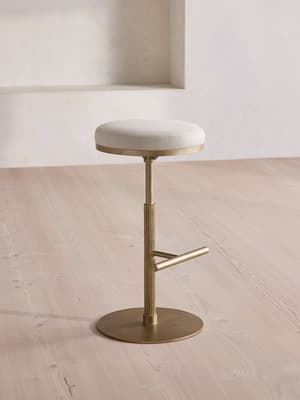 Wardell Counter Stool - Linen - Natural - UK - Hover Image