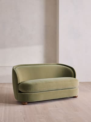 Blair Two Seater Sofa - Velvet - Lichen - UK - Hover Image