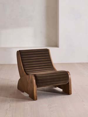 Sullivan Armchair - Velvet - Chocolate - UK - Hover Image