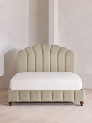 Manette Bed - Full - Linen Chenille - Stone - US - Hover Image