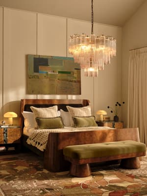 Hallie Bench - Velvet - Olive - UK - Listing Image