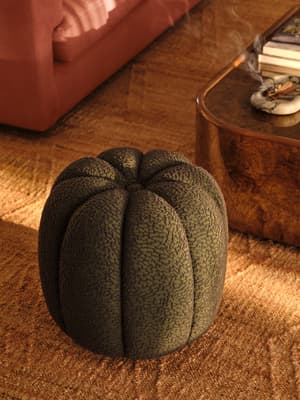 Sofia Footstool - Boucle Jacquard - Marine - UK - Listing Image