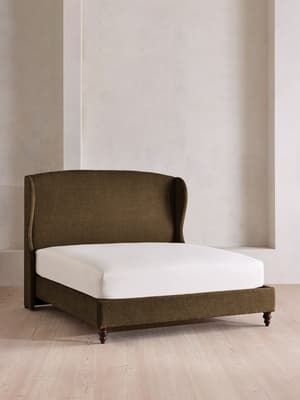 Rivas Bed - King - Linen Chenille - Chocolate - US - Listing Image