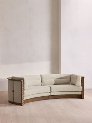 Belmont Sofa - Three Seater - Linen - Bisque - UK - Listing Image