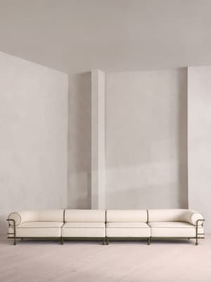 Gaspard Outdoor Sofa - Five Seater - Off White - US - Listing Image