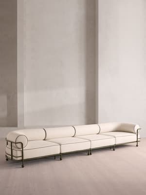 Gaspard Outdoor Sofa - Five Seater - Off White - US - Hover Image
