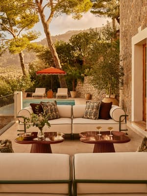 Gaspard Outdoor Sofa - Three Seater - Off White - US - Listing Image