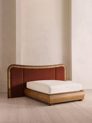 Alana Bed - King - Velvet - Rust - US - Listing Image