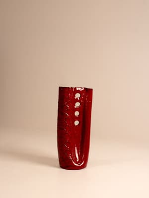 Vintage Red Vase - France - Listing Image