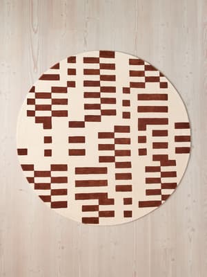 Raya Rug - Rust Round 200 x 200cm - Listing Image