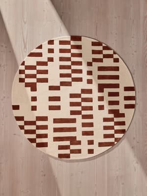 Raya Rug - Rust Round 200 x 200cm - Hover Image