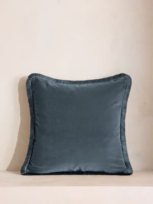 Margeaux Square Cushion - Grey Blue - Listing Image