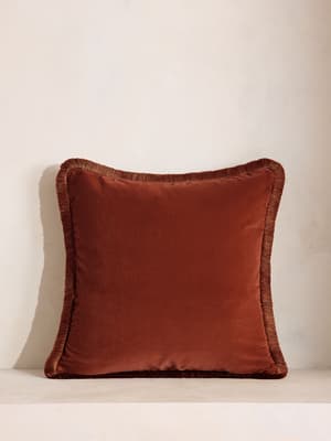 Margeaux Square Cushion - Rust - Listing Image
