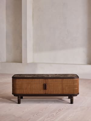 Cullen Media Unit - Dark Emperador Marble - Hover Image