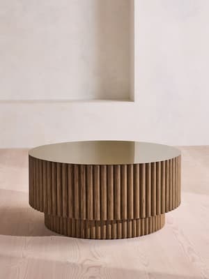 Barrel Coffee Table - Dark Oak - Listing Image