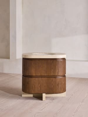 Tivoli Single Vanity - Travertine Marble - Hover Image