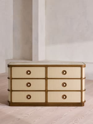 Leo Six Drawer Dresser - Royal Diana Marble - Listing Image