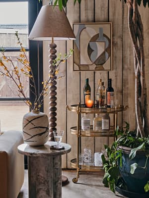 Oval Bar Cart - Brass - Listing Image