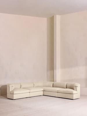 Oona Sectional Sofa - Corner Sofa - Linen - Bisque - US - Listing Image