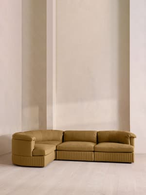 Oona Modular Sofa - L-Shape Sofa - Linen - Ochre - UK - Hover Image