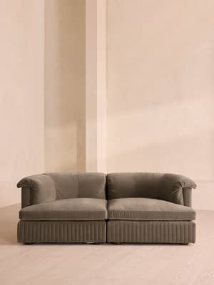 Oona Modular Sofa - Three Seater - Velvet Taupe UK - Listing Image