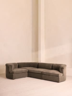 Oona Modular Sofa - L-Shape Sofa - Velvet Taupe UK - Listing Image