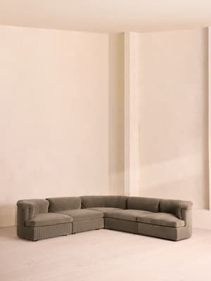 Oona Modular Sofa - Corner Sofa - Velvet Taupe UK - Listing Image