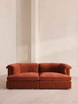 Oona Modular Sofa - Three Seater - Velvet Rust UK - Listing Image