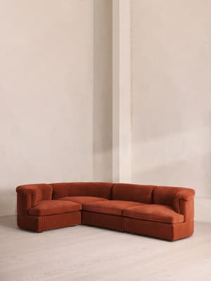 Oona Modular Sofa - L-Shape Sofa - Velvet Rust UK - Listing Image