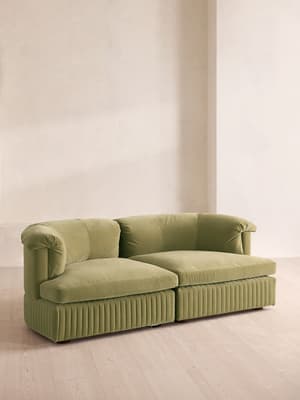 Oona Sectional Sofa - Three Seater - Velvet Lichen - US - Hover Image