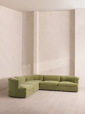 Oona Sectional Sofa - Corner Sofa - Velvet Lichen - US - Hover Image
